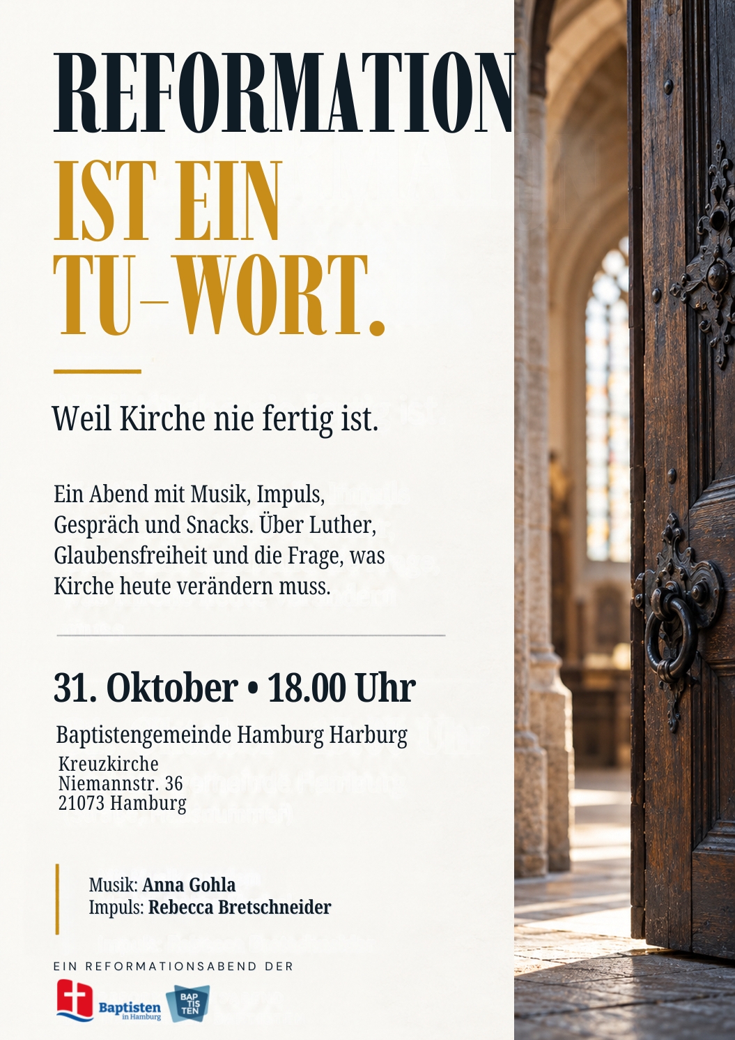 Reformation ist ein Tu-Wort | Baptisten in Hamburg | Hamburger Verb…